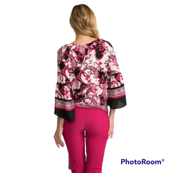 Joseph Ribkoff Vanilla Multi Top - Picture 3 of 8